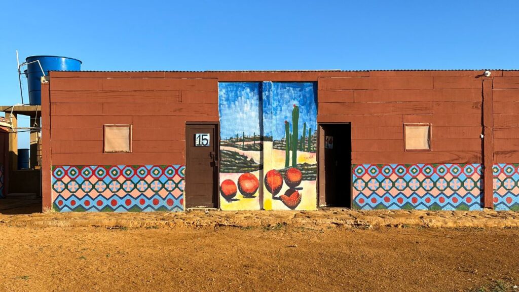 Habitación de hotel en Punta Gallinas, pleno desierto de La Guajira.