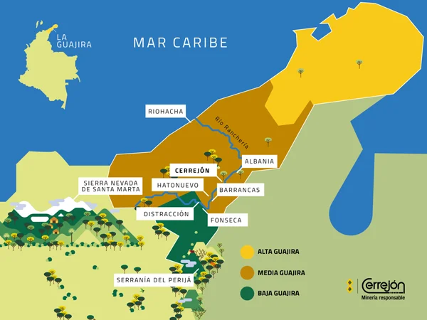 Mapa de La Guajira