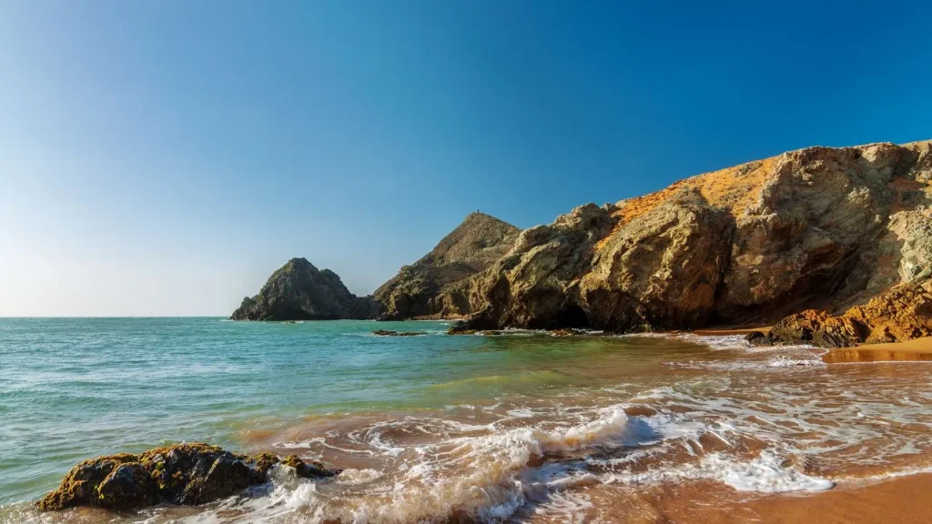 Playa del Pilón de Azúcar en La Guajira, Colombia