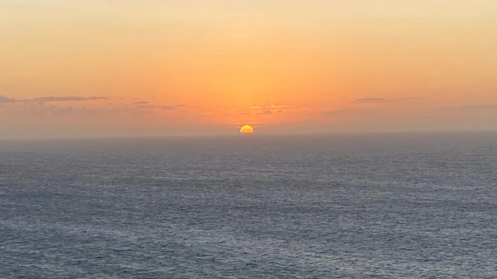 El sol se oculta en el Cabo de la Vela 