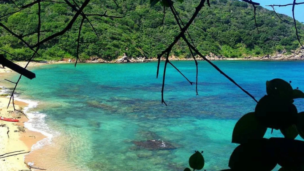 Playa del amor en el Parque Tayrona